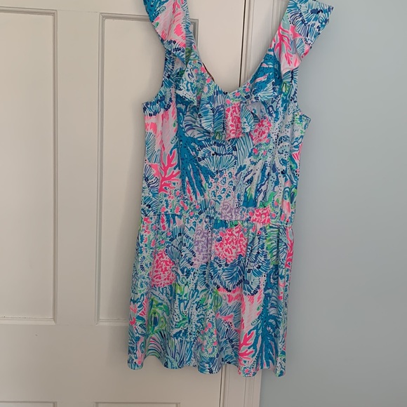 Womens Lilly Pulitzer NWT Alessa Romper. Print is Sink or Swim. Size small. - Picture 6 of 8